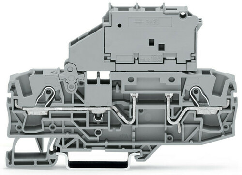 WAGO GmbH & Co. KG 2-Leiter-Sicherungsklemme 5x30mm,grau 2006-1621