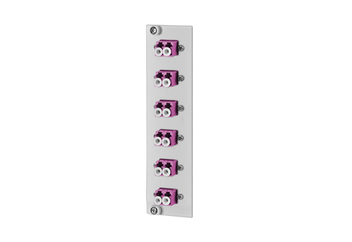 Metz Connect OpDAT REGpro Frontplatte 6xLC-D OM4 15024A7506-E