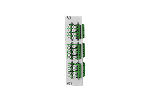 Metz Connect OpDAT REGpro Frontplatte 6xLC-Q APC OS2 15024A7A06-E