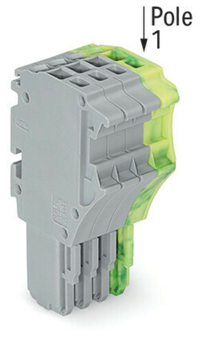 WAGO GmbH & Co. KG 1-Leiter-Federleiste 1,5 mm²,gr/gn-ge 2020-104/000-036