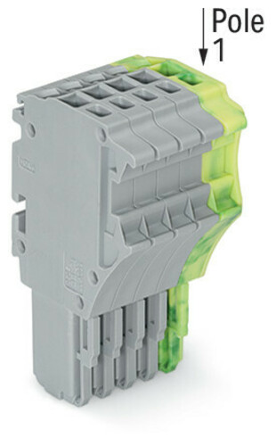 WAGO GmbH & Co. KG 1-Leiter-Federleiste 1,5 mm²,gr/gn-ge 2020-105/000-036