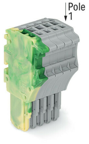 WAGO GmbH & Co. KG 1-Leiter-Federleiste 1,5 mm²,gn-ge/gr 2020-105/000-037