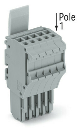 WAGO GmbH & Co. KG 1-Leiter-Federleiste CAGECLAMP,1,5mm²,gr 2020-105/124-000