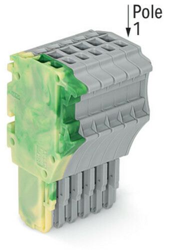 WAGO GmbH & Co. KG 1-Leiter-Federleiste 1,5 mm²,gn-ge/gr 2020-106/000-037