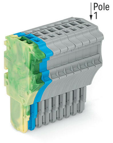 WAGO GmbH & Co. KG 1-Leiter-Federleiste 1,5 mm²,gn-ge/bl/gr 2020-109/000-039