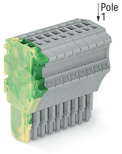 WAGO GmbH & Co. KG 1-Leiter-Federleiste 1,5 mm²,gn-ge/gr 2020-110/000-037