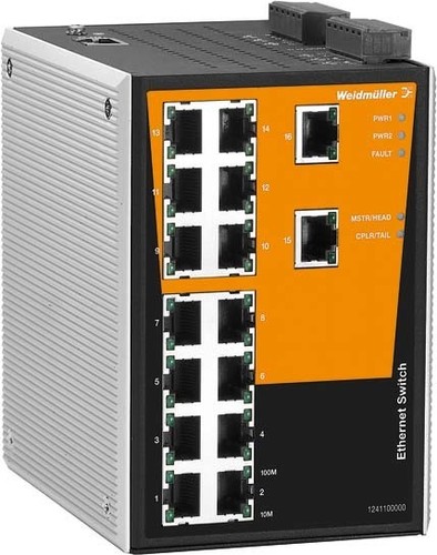 Weidmüller Netzwerk-Switch managed IE-SW-PL16MT-16TX