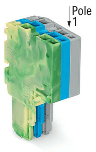 WAGO GmbH & Co. KG 2-Leiter-Federleiste 1,5mm²,gn-ge/bl/gr 2020-203/000-039