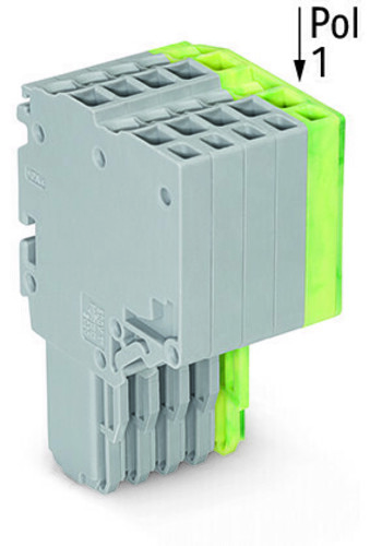 WAGO GmbH & Co. KG 2-Leiter-Federleiste 1,5mm²,gr/gn-ge 2020-205/000-036 WAGO GmbH & Co. KG 2-Leiter-Federleiste 1,5mm²,gr/gn-ge 2020-205/000-036
