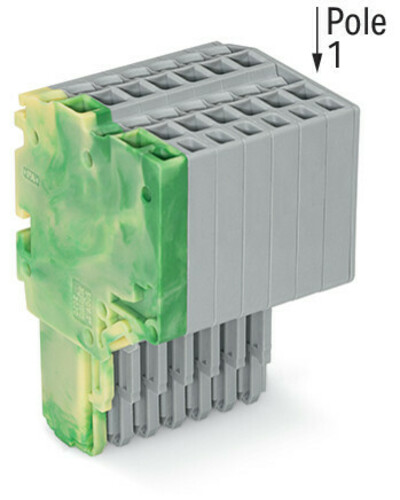 WAGO GmbH & Co. KG 2-Leiter-Federleiste 1,5mm²,gn-ge/gr 2020-207/000-037
