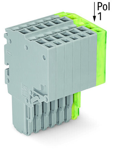 WAGO GmbH & Co. KG 2-Leiter-Federleiste 1,5mm²,gr/gn-ge 2020-208/000-036