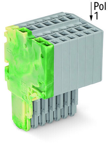 WAGO GmbH & Co. KG 2-Leiter-Federleiste 1,5mm²,gn-ge/gr 2020-208/000-037