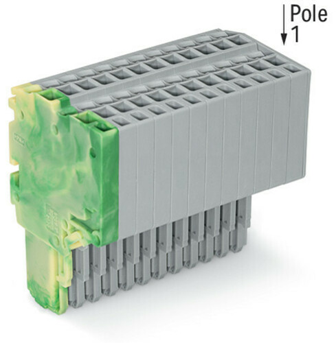 WAGO GmbH & Co. KG 2-Leiter-Federleiste 1,5mm²,gn-ge/gr 2020-212/000-037