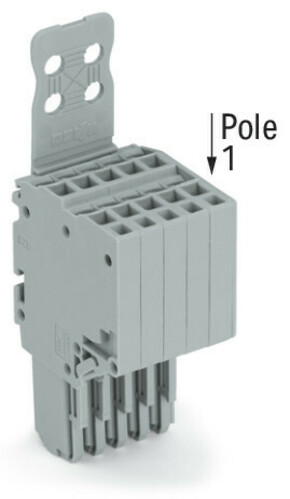 WAGO GmbH & Co. KG 2-Leiter-Federleiste CAGECLAMP,1,5mm²,gr 2020-214/135-000