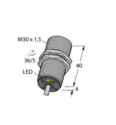 Turck Sensor induktiv BI10-G30-Y2X 7M