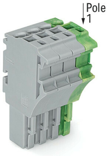 WAGO GmbH & Co. KG 1-Leiter-Federleiste 4 mm²,gr/gn-ge 2022-104/000-036