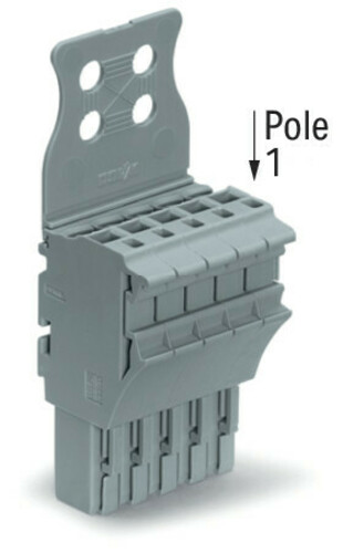 WAGO GmbH & Co. KG 1-Leiter-Federleiste CAGECLAMP,4mm²,gr 2022-105/134-000