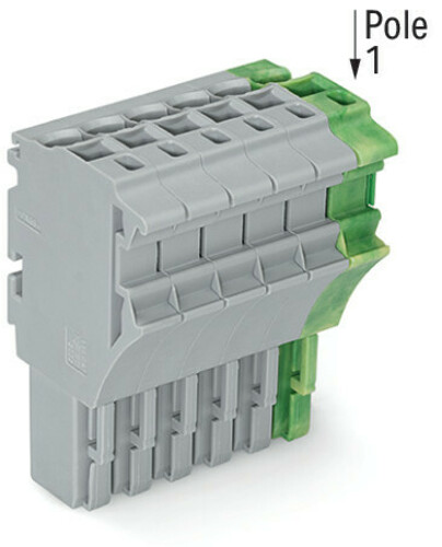 WAGO GmbH & Co. KG 1-Leiter-Federleiste 4 mm²,gr/gn-ge 2022-106/000-036