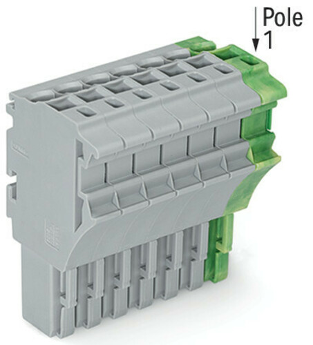 WAGO GmbH & Co. KG 1-Leiter-Federleiste 4 mm²,gr/gn-ge 2022-108/000-036