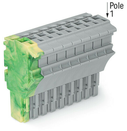 WAGO GmbH & Co. KG 1-Leiter-Federleiste 4 mm²,gn-ge/gr 2022-110/000-037