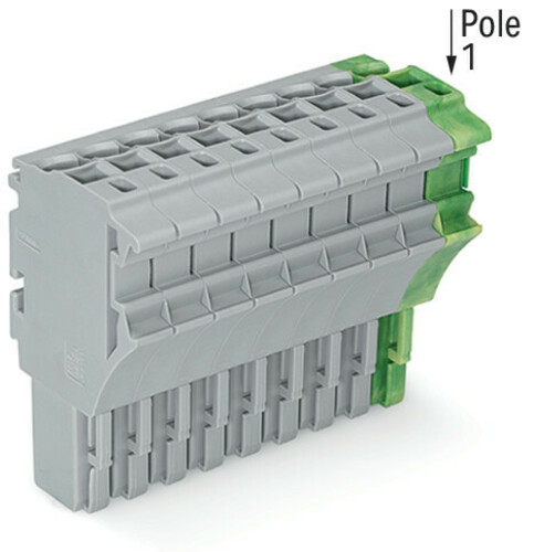 WAGO GmbH & Co. KG 1-Leiter-Federleiste 4 mm²,gr/gn-ge 2022-111/000-036