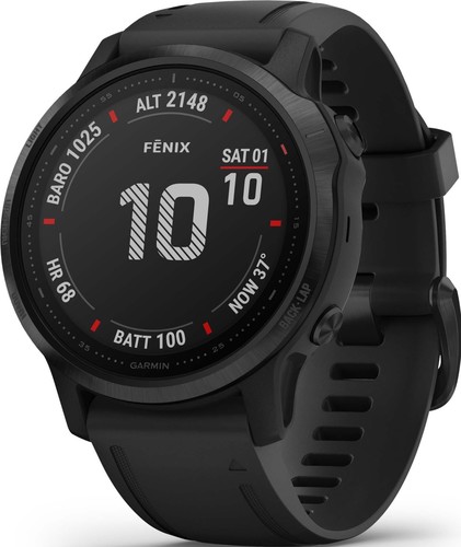 Garmin GPS-Multisport-Smartwatch Schwarz FENIX 6S PRO sw