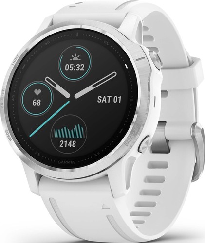 Garmin GPS-Multisport-Smartwatch Weiss/Silber FENIX 6S weiß/silber