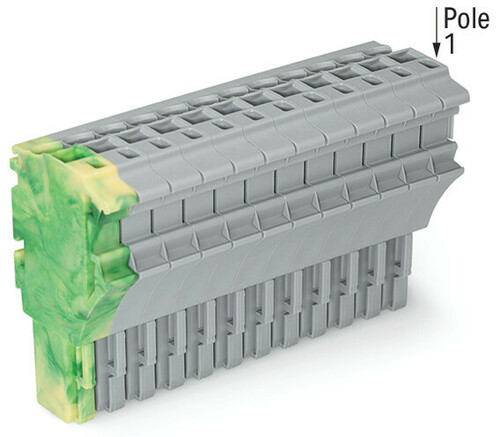 WAGO GmbH & Co. KG 1-Leiter-Federleiste 4 mm²,gn-ge/gr 2022-114/000-037