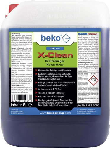 Beko X-Clean Konzentrat 5L TecLine 29925000