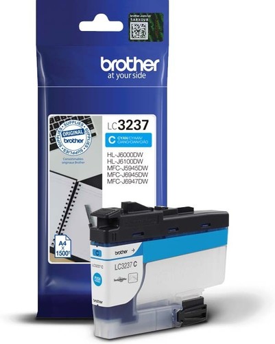 Brother Tintenpatrone cyan LC-3237C