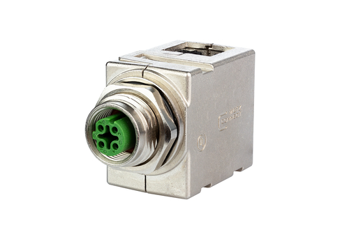 Metz Connect Schaltschrankdurchführung M12 D-kodiert a.RJ45 MWN911A115
