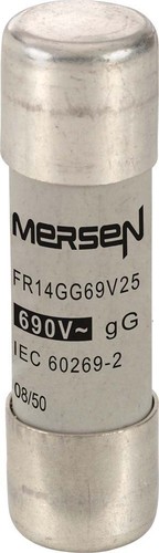 Mersen Sicherungseinsatz zyl.. 14x51 gG 25A/690V FR14GG69V25