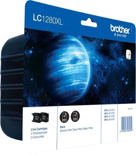 Brother Blistertintenset TwinPack Tintenpatrone 2xsw LC-1280XLBKBP2DR