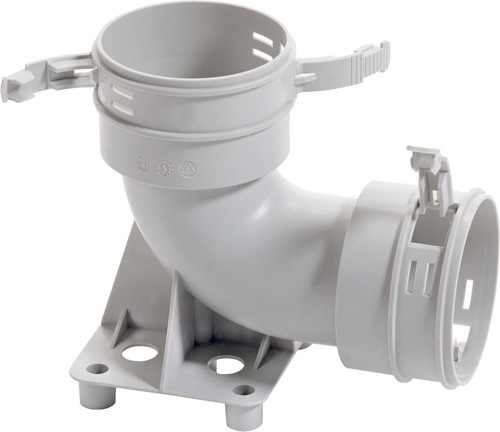 Vaillant Bogen 90° D75/62mm m.Befestigung.D75/62 0020176830