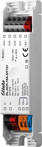 Eltako 4-Kanal DALI-LED-Dimmer 16A DL-4CH-16A-DC12+