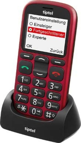 Tiptel Mobiltelefon red Ergophone 6382 GSM Tiptel Mobiltelefon red Ergophone 6382 GSM