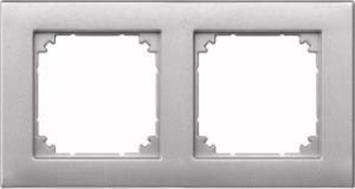 Merten Rahmen 2-fach aluminium waage/senkrecht 486260