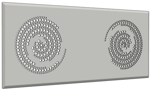 Glen Dimplex SEE Ventildoppelgitter Design Circles DVG DE Circles
