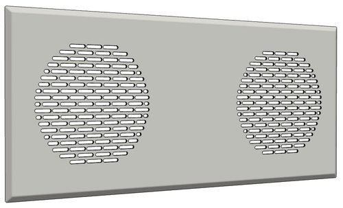 Glen Dimplex SEE Ventildoppelgitter Design Stripes DVG DE Stripes