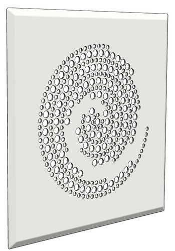 Glen Dimplex SEE Ventilgitter Design Circles DVG QW Circles