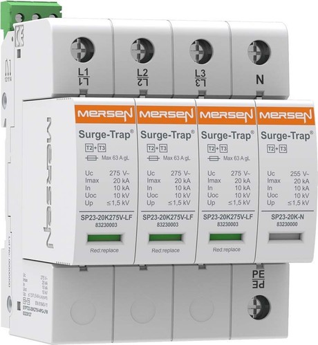 Mersen Überspg.-Ableiter Typ 2+3 20kA Uc275V LSF 3+1 STPT23-20K275V4PGLFM