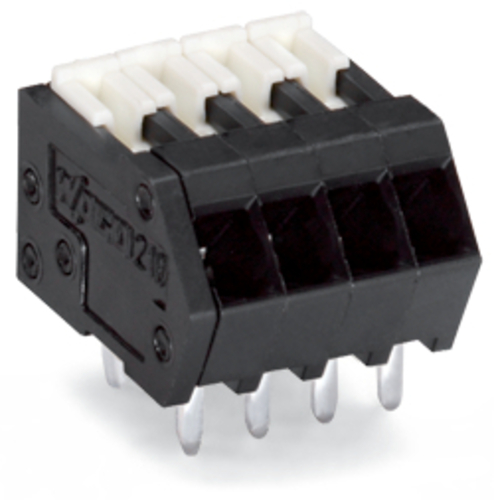 WAGO GmbH & Co. KG THR-Leiterplattenklemme 0,5 mm²,schwarz 218-102/000-604