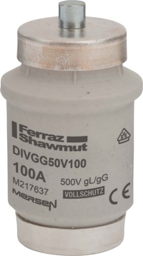 Mersen Sicherungseinsatz gG DV AC500V 100A rot DIVGG50V100 Mersen Sicherungseinsatz gG DV AC500V 100A rot DIVGG50V100
