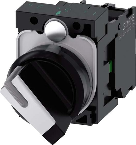 Siemens Dig.Industr. Knebelschalter beleuchtbar, 22 mm 3SU1103-2BF64-1BA0