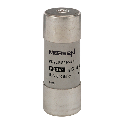 Mersen Sicherungseinsatz zylindr. gG 22x58 4A FR22GG69V4P Mersen Sicherungseinsatz zylindr. gG 22x58 4A FR22GG69V4P