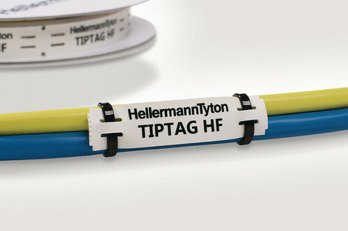 HellermannTyton Kennzeichnungsschild gelb 190St/Ro TIPTAG-HF-15X65-POYE