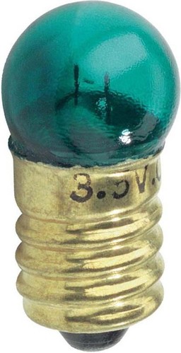 Scharnberger+Hasenbein Kugellampe 11,5x24mm E10 3,5V 0,2A grün 93142