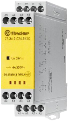 Finder Relaismodul 4S, 2Ö, 6A 7S.36.9.024.5420