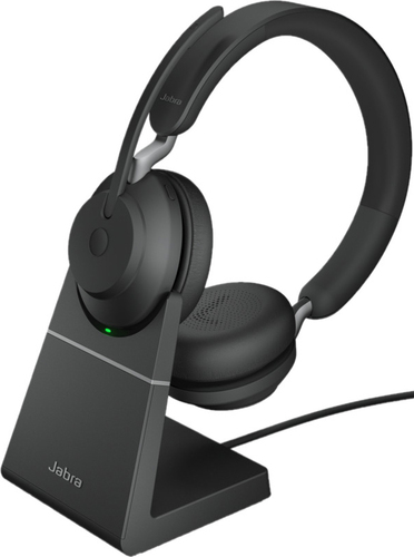 GN Audio Headset beidohrig 380aUCStereoStand BK JabraEvo265aUCStStBK