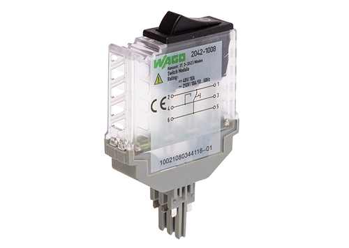 WAGO GmbH & Co. KG Schaltermodul AC 250 V,transluzent 2042-1008